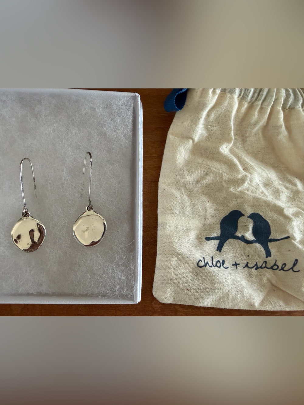 Silver dangly earrings